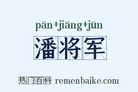 潘将军是什么意思的图片